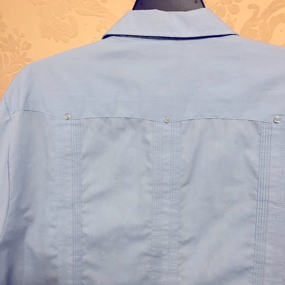 Blue man’s shirt in very good condition .Size L - cotton and polyester - Picture 2 of 2